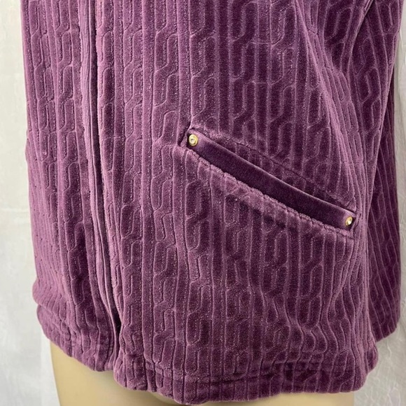 Vintage early 2000's velour vest by Amber Sun from Nordstrom - Picture 4 of 7